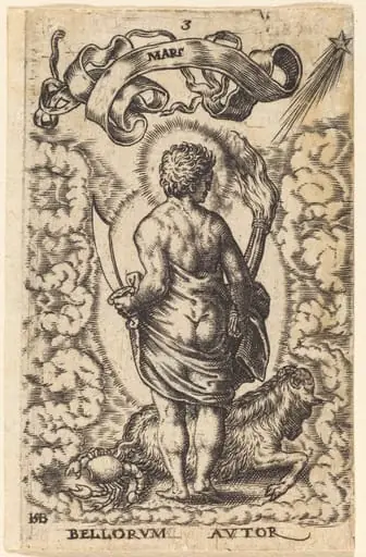 Mars, by Theodor de Bry