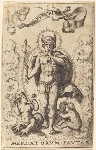 Mercury, by Theodor de Bry