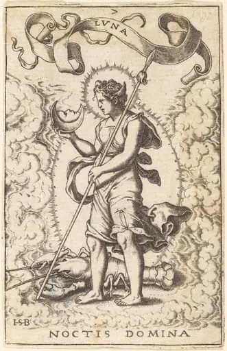 Moon, by Theodor de Bry