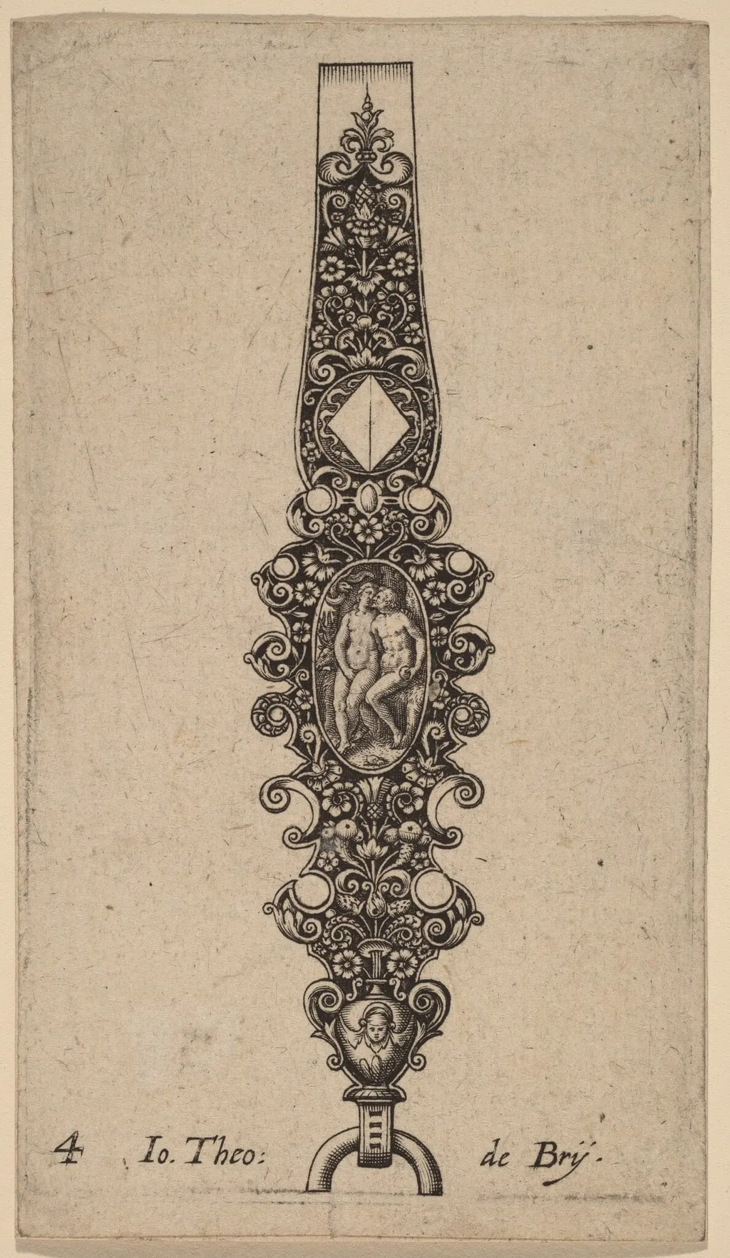 Ornament, by Theodor de Bry, ink, 1563