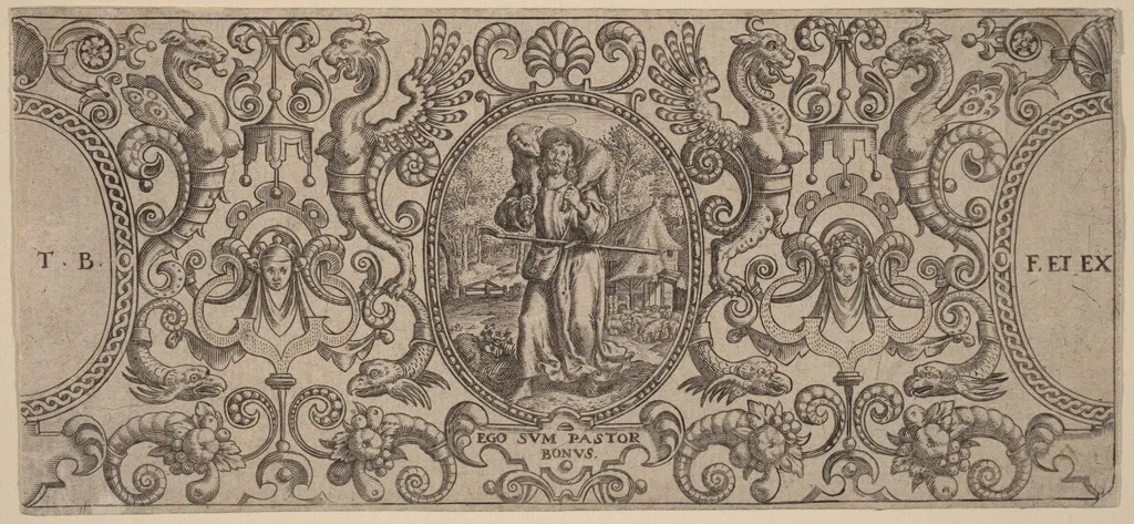 Ornament, by Theodor de Bry, ink, 1563