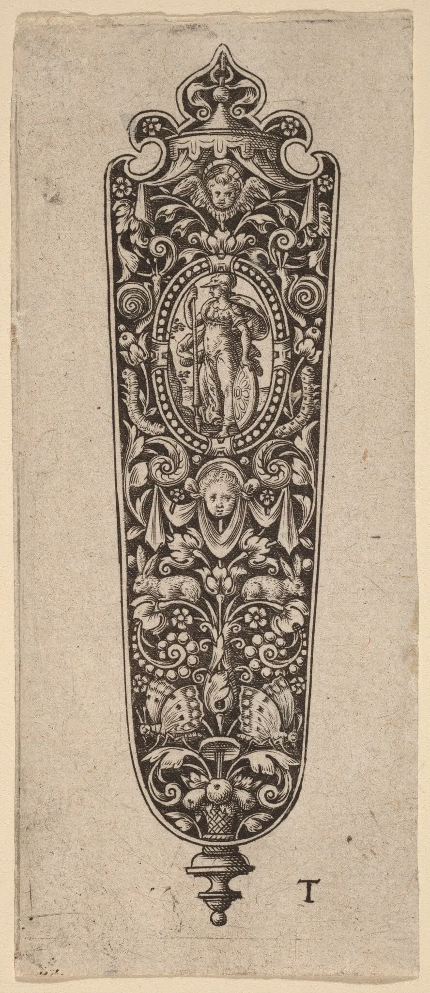 Ornament, by Theodor de Bry, ink, 1563