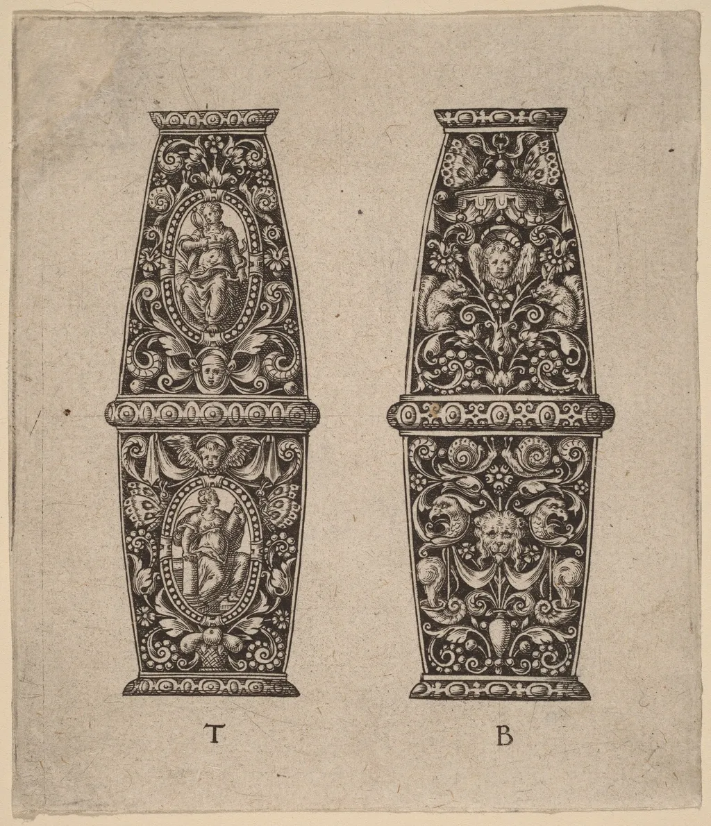 Ornament, by Theodor de Bry, ink, 1563