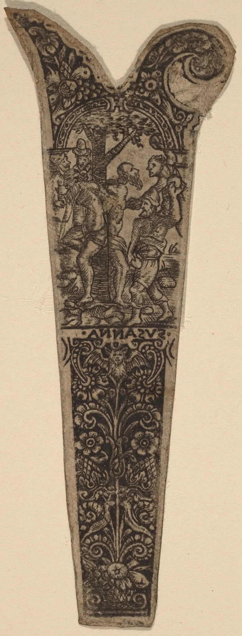 Ornament for Knife Handle, by Theodor de Bry, ink, 1563
