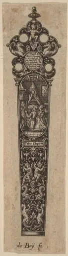 Ornament for Knife Handle, by Theodor de Bry