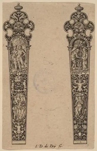 Ornament for Knife Handle, by Theodor de Bry