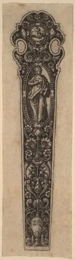 Ornament for Knife Handle, by Theodor de Bry
