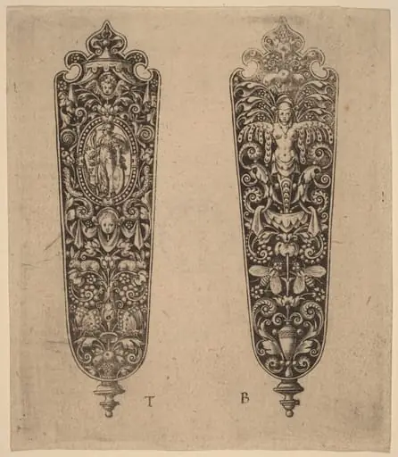 Ornament for Knife Handle, by Theodor de Bry