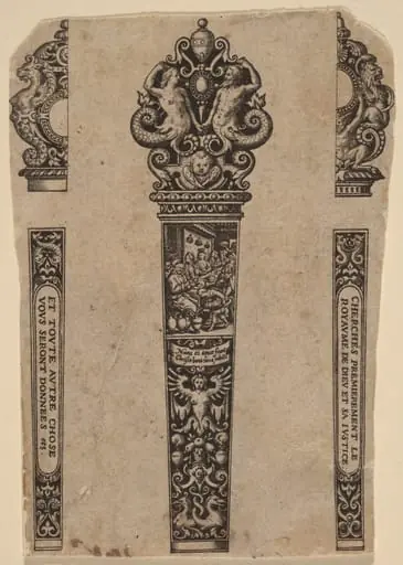 Ornament for Knife Handle, by Theodor de Bry