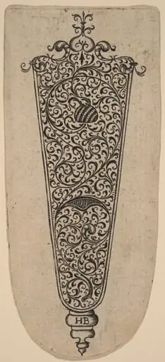 Ornament for Knife Handle, by Theodor de Bry