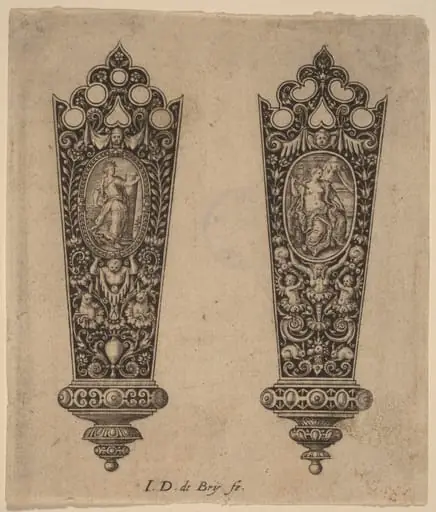 Ornament for Knife Handle, by Theodor de Bry