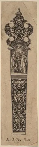 Ornament for Knife Handle, by Theodor de Bry