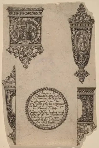 Ornament for Knife Handle, by Theodor de Bry