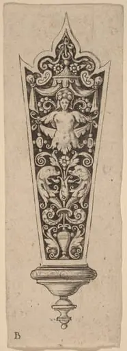Ornament for Knife Handle, by Theodor de Bry