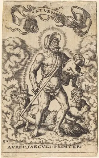 Saturn, by Theodor de Bry