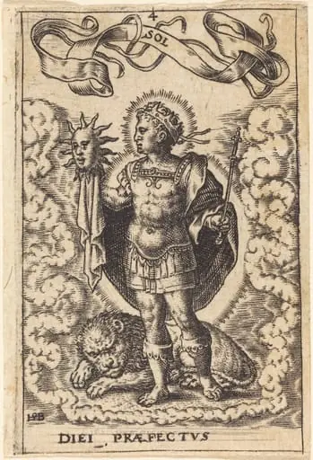 Sun, by Theodor de Bry
