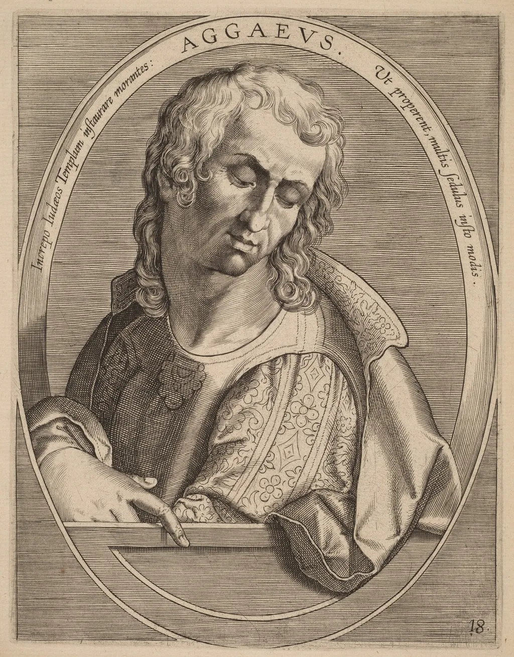 Aggaeus, by Theodor Galle, ink, 1613