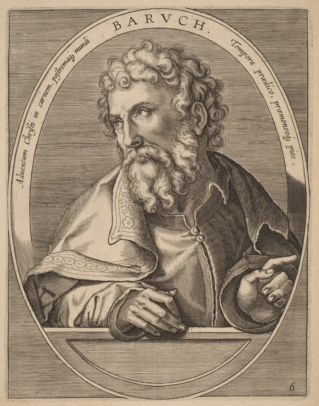 Baruch, by Theodor Galle, ink, 1613