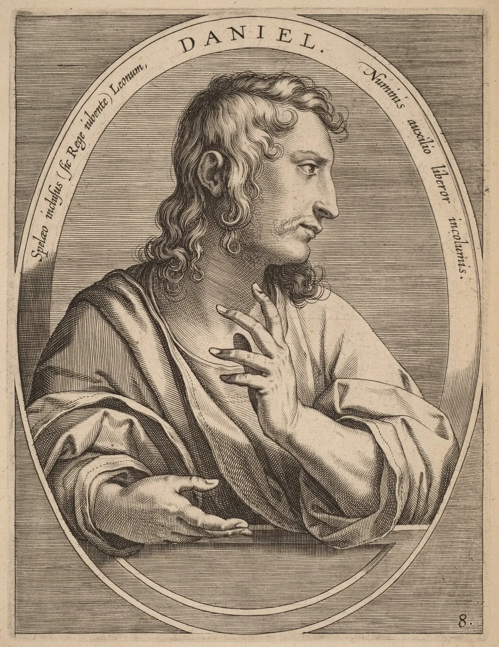 Daniel, by Theodor Galle, ink, 1613