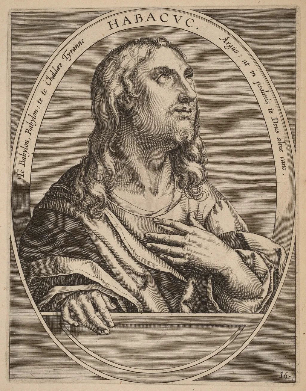 Habachuch, by Theodor Galle, ink, 1613
