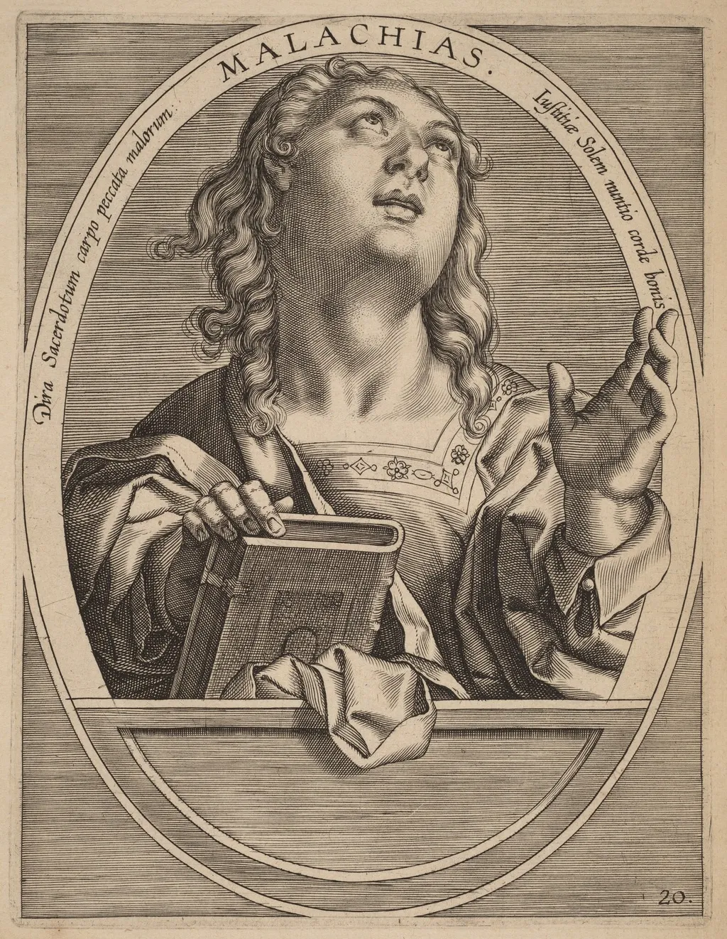 Malachias, by Theodor Galle, ink, 1613