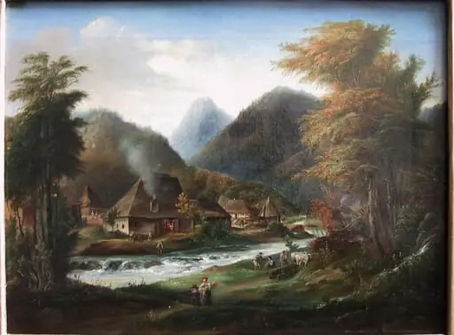 Colonia glăjăriei de la Cârța, by Theodor Glatz