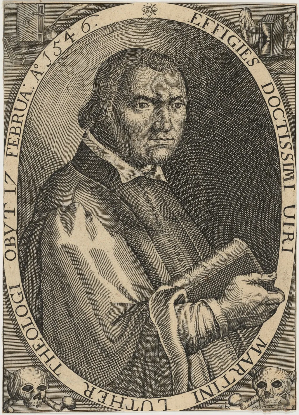 Martin Luther, by Theodor Holtmann, ink, 1640