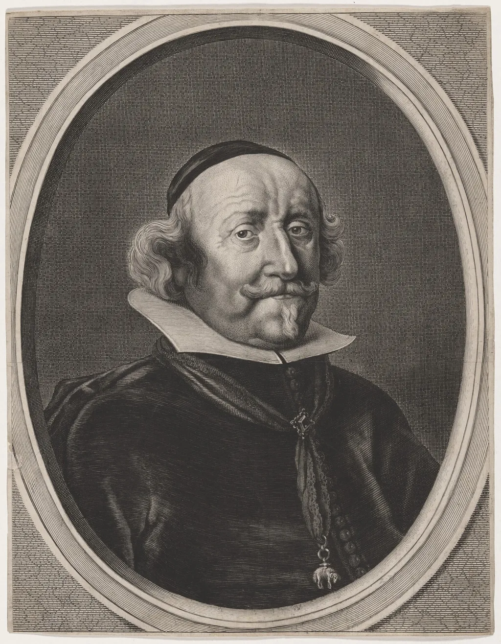 Wolfgang-Wilhelm, Count of Pfalz-Neuburg and Duke of Julich-Berg, by Theodor Matham, ink, 1640