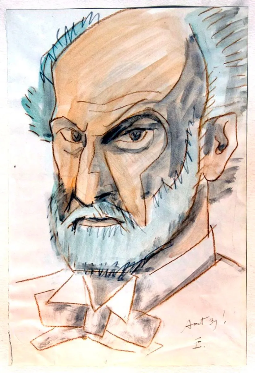 Autoportret (Aout 39!), by Theodor Pallady, 1921