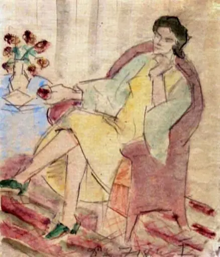 Femeia în fotoliu (Doamna Zissu), by Theodor Pallady