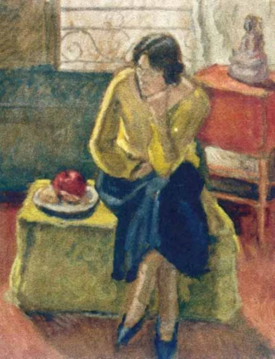 Femeie cu măr, by Theodor Pallady, unspecified, 1921