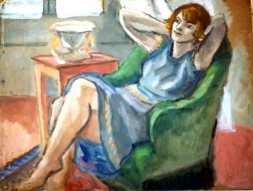 Femeie în atelier, by Theodor Pallady