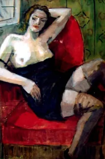 Femeie în fotoliu roșu, by Theodor Pallady