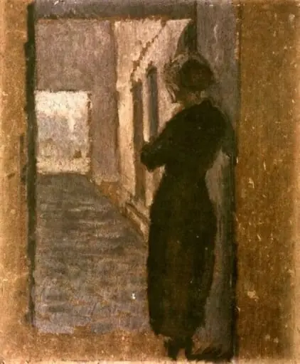 Femeie în poartă, by Theodor Pallady