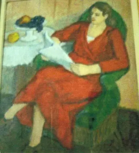 Femeie în roșu, by Theodor Pallady