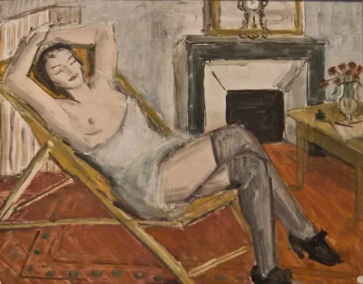 Femeie pe chaise-longue, by Theodor Pallady