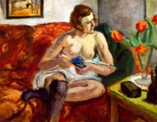 Interior cu femeie, by Theodor Pallady