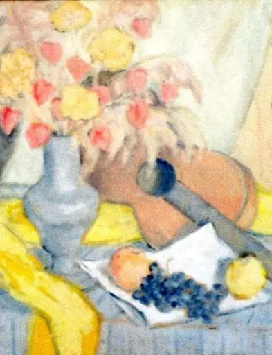 Natură moartă cu chitară, by Theodor Pallady