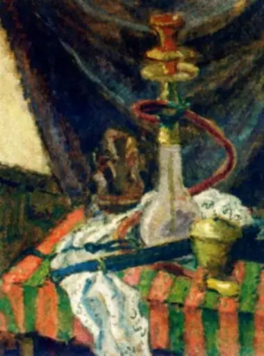 Natură moartă cu narghilea, by Theodor Pallady