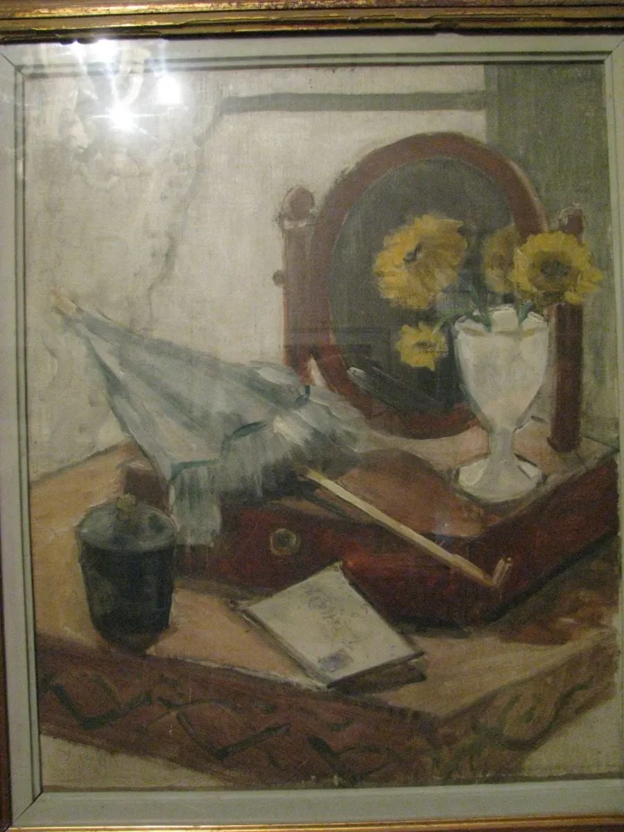 Natură moartă cu umbrelă, by Theodor Pallady, unspecified