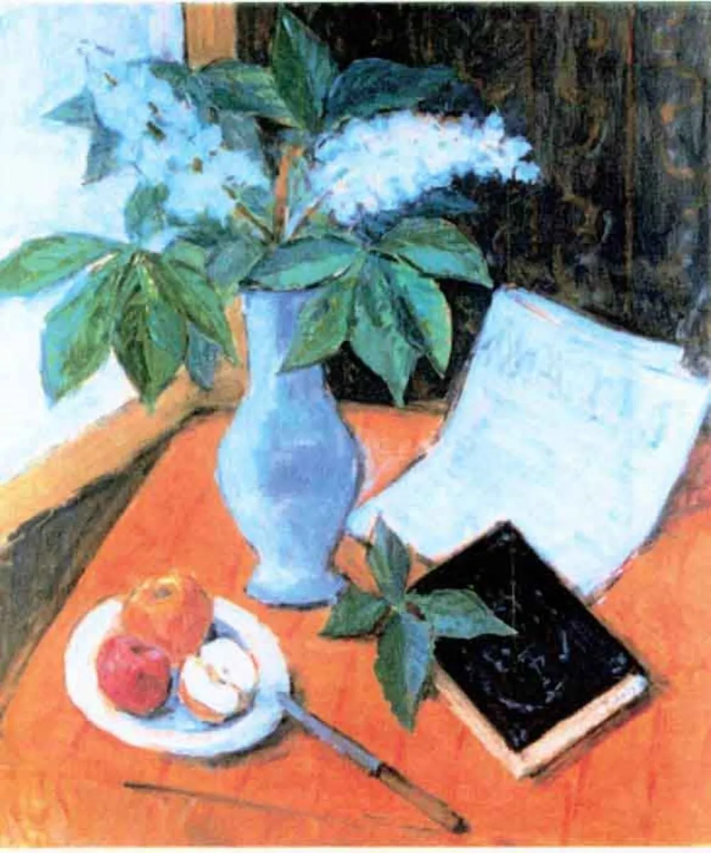 Natură statică (cu flori de castan), by Theodor Pallady, unspecified, 1921