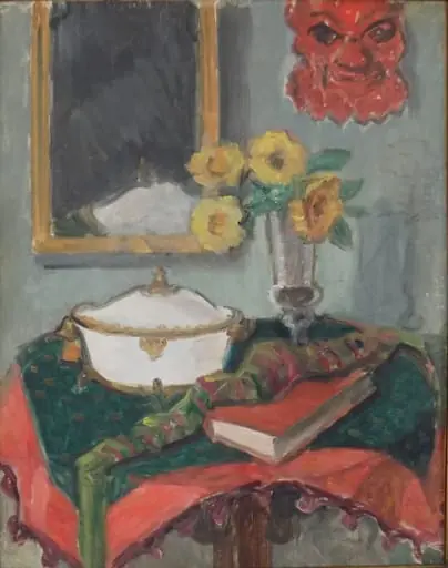 Natură statică cu masă, by Theodor Pallady