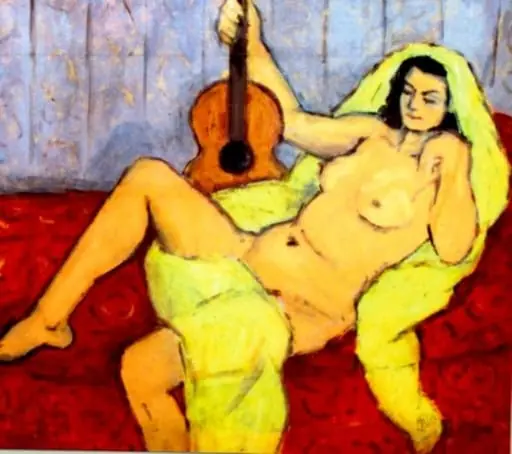 Nud cu chitară, by Theodor Pallady