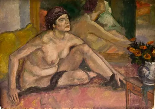 Nud cu eșarfă neagră, by Theodor Pallady
