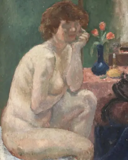 Nud cu lalele, by Theodor Pallady