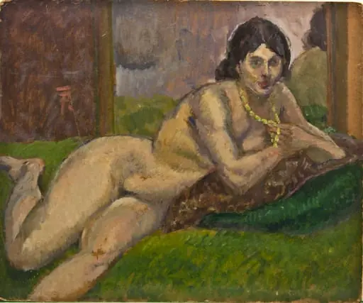 Nud cu mărgele galbene