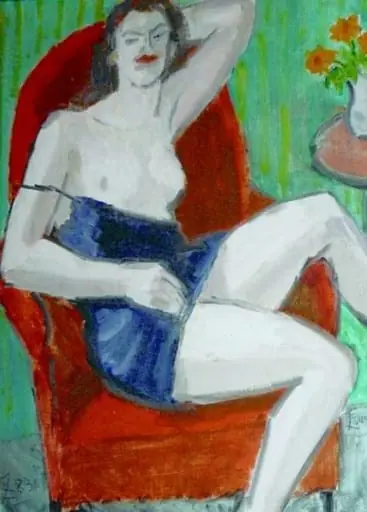 Nud în combinezon negru, by Theodor Pallady