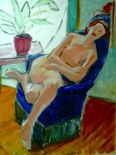 Nud în fotoliu, by Theodor Pallady
