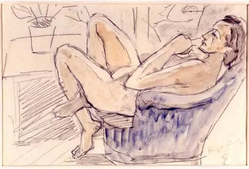 Nud în fotoliu (Rigo-Dias), by Theodor Pallady