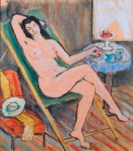 Nud în șezlong, by Theodor Pallady